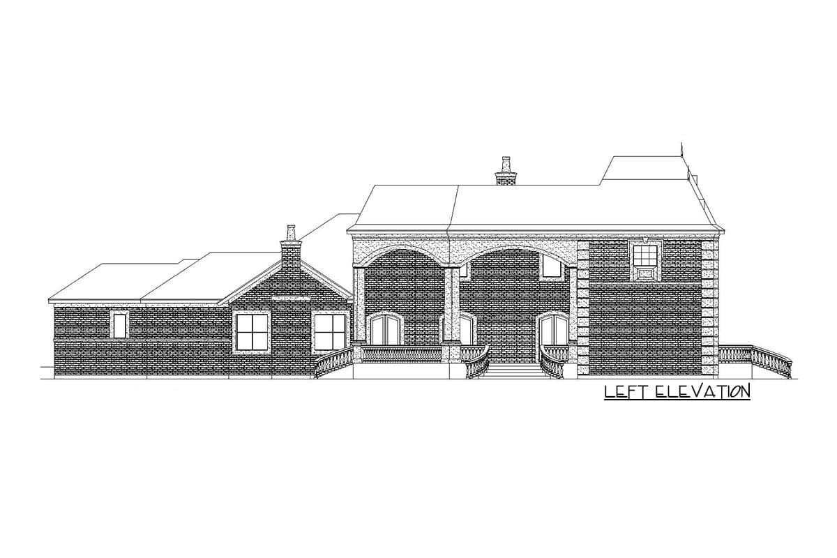 Plan 36627TX: Luxury European Home Plan with Wine Grotto - Image #4 - European, French Country