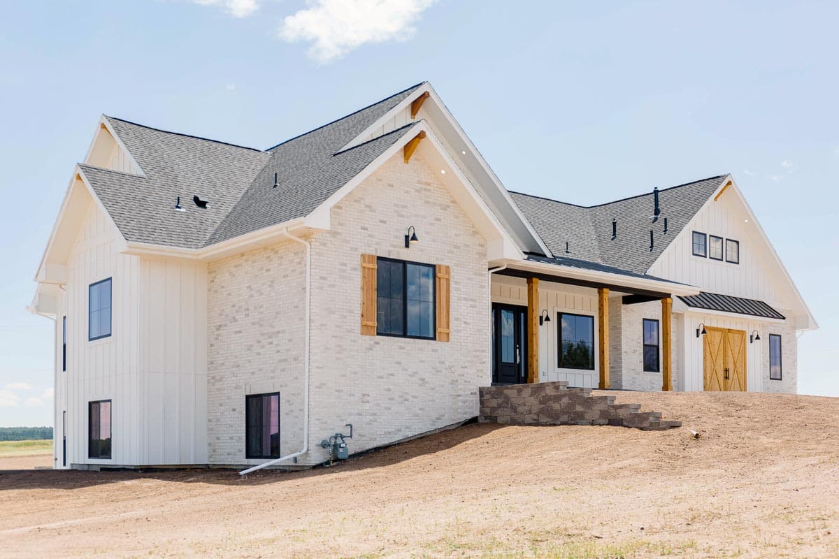 Plan 365005PED: Exclusive Open Concept 2-Bed New American Farmhouse with Home Office - Image #4 - Country, Craftsman, Farmhouse, Modern Farmhouse, New American, Southern