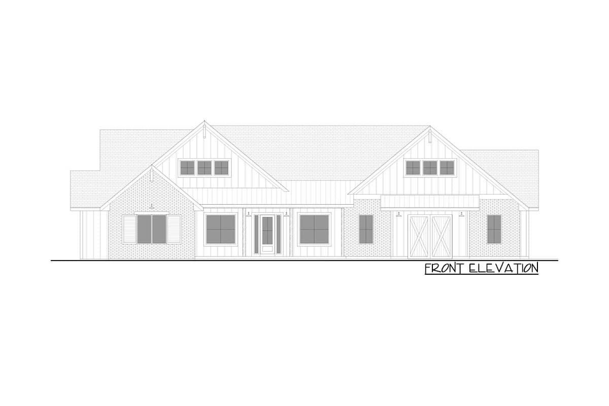 Plan 365005PED: Exclusive Open Concept 2-Bed New American Farmhouse with Home Office - Image #17 - Country, Craftsman, Farmhouse, Modern Farmhouse, New American, Southern