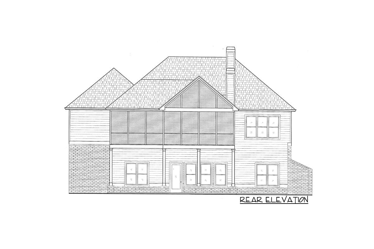 Plan 24412TW: 3-Bed Craftsman House Plan with Exercise Room - 3002 Sq Ft - Image #5 - Country, Craftsman, Mountain, New American, Ranch, Rustic