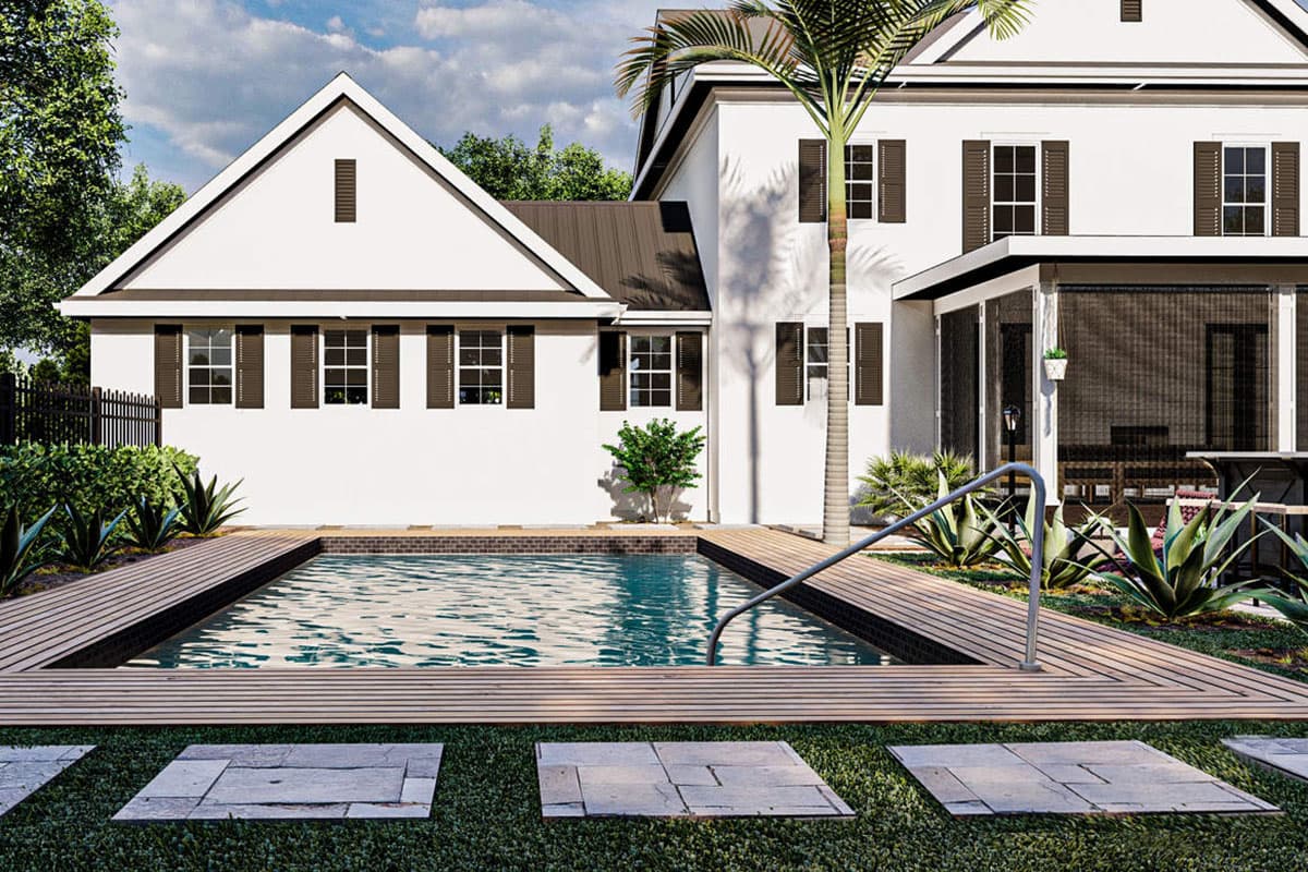 Plan 62921DJ: 2-Story Southern Home Plan with Stacked Porches and a 2-Car Garage - Image #7 - Country, New Orleans, Southern, Southern Traditional, Traditional