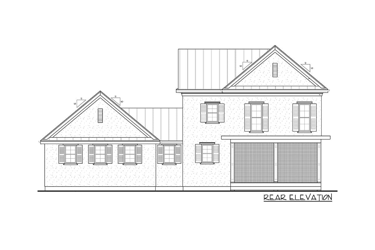 Plan 62921DJ: 2-Story Southern Home Plan with Stacked Porches and a 2-Car Garage - Image #17 - Country, New Orleans, Southern, Southern Traditional, Traditional