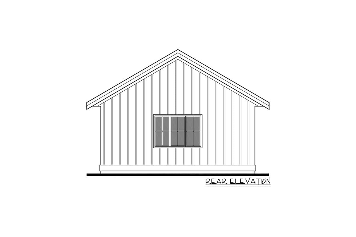 Plan 270029AF: Detached Double Garage - Image #4 - Country, Farmhouse, Modern Farmhouse, New American, Traditional