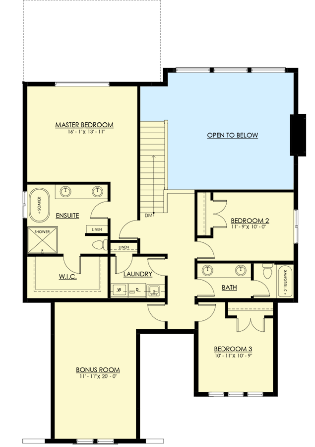 Plan 270031AF: New American Cottage Home Plan with Lower Level Game Room - Floor Plan - Second Level - Cottage, Craftsman, Farmhouse, New American, Shingle