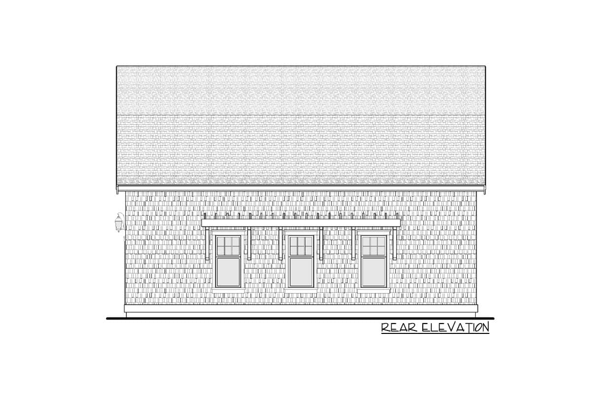 Plan 270034AF: Barndominium with Flexible Space Above and 2-car Garage Below - Image #5 - Barndominium, Country, Craftsman