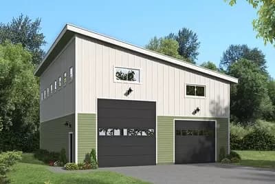 RV Garage with Huge 14' by 14' Garage Door