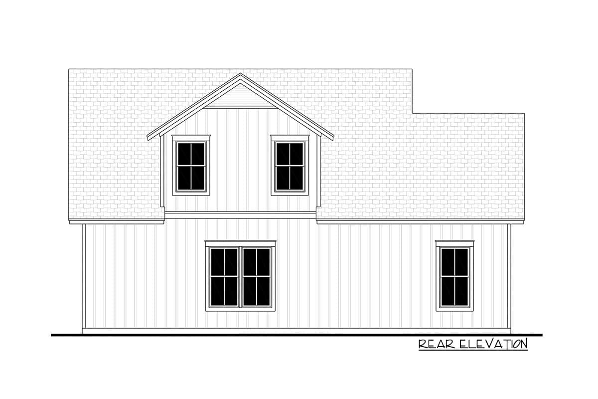 Plan 51846HZ: One Bedroom Guest House Plan with Dedicated Storage Bay - Image #4 - Carriage, Country, Craftsman, New American