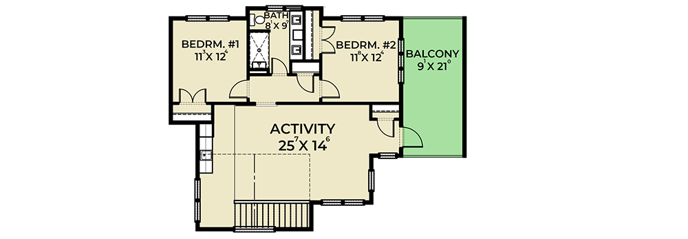 Plan 280103JWD: Modern Farmhouse Plan with Main Floor Master and Home Office - Floor Plan - 2nd Floor - Farmhouse, Modern Farmhouse, New American, Northwest