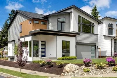 4-Bed Modern Home Plan with Outdoor Living Room