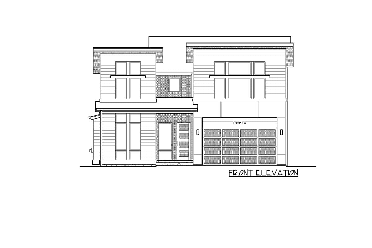 Plan 23866JD: Modern Northwest Home Plan with Quiet Den and Bonus Room - Image #4 - Contemporary, Modern, Northwest