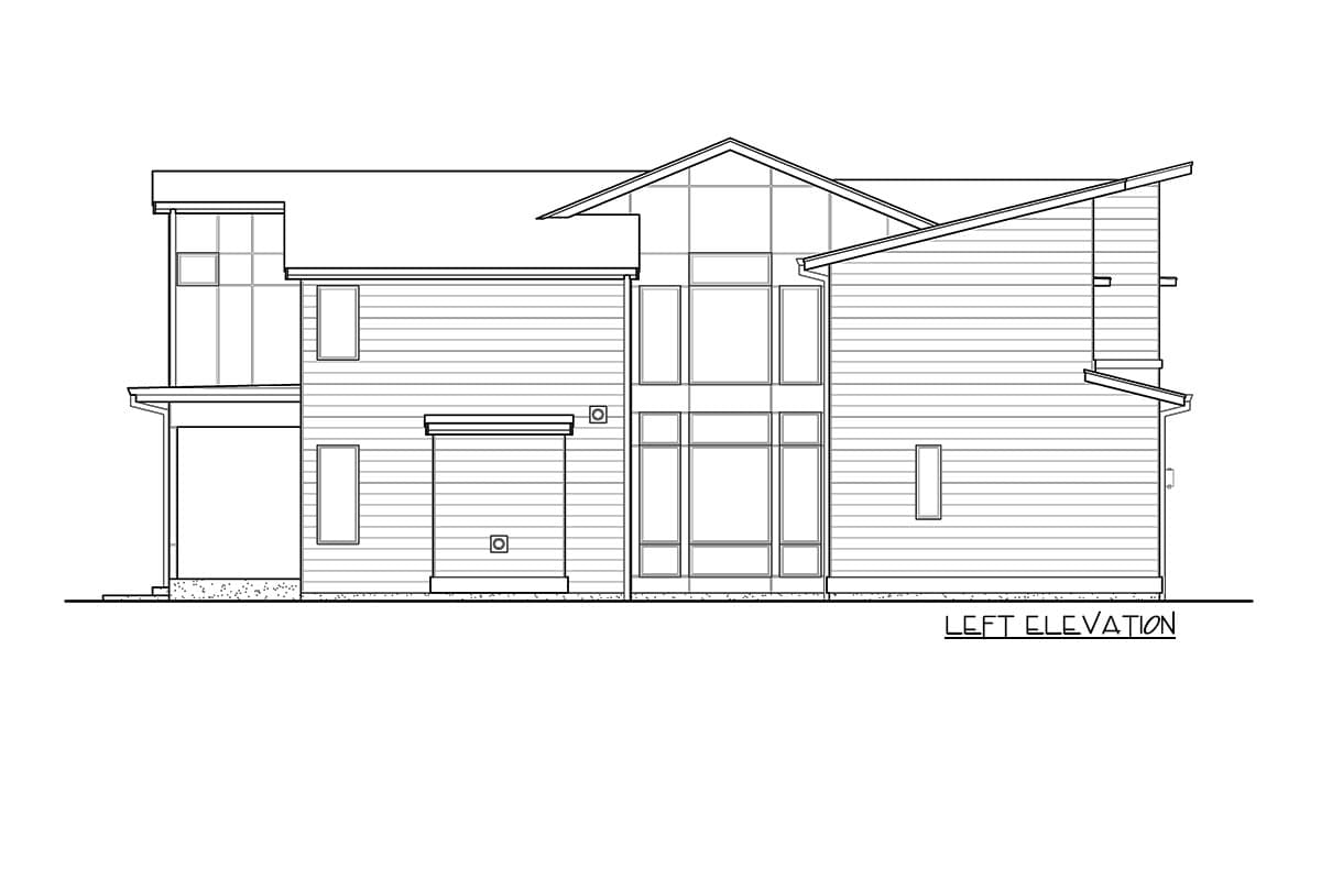 Plan 23866JD: Modern Northwest Home Plan with Quiet Den and Bonus Room - Image #5 - Contemporary, Modern, Northwest