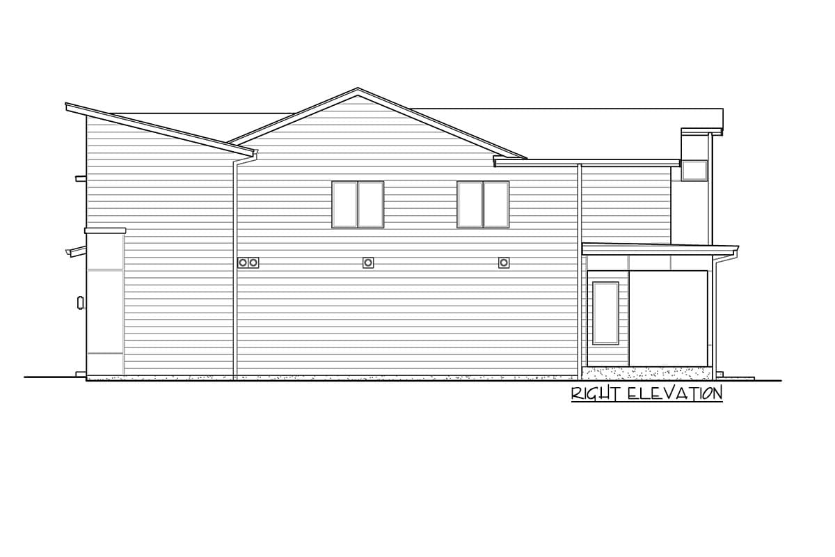 Plan 23866JD: Modern Northwest Home Plan with Quiet Den and Bonus Room - Image #7 - Contemporary, Modern, Northwest