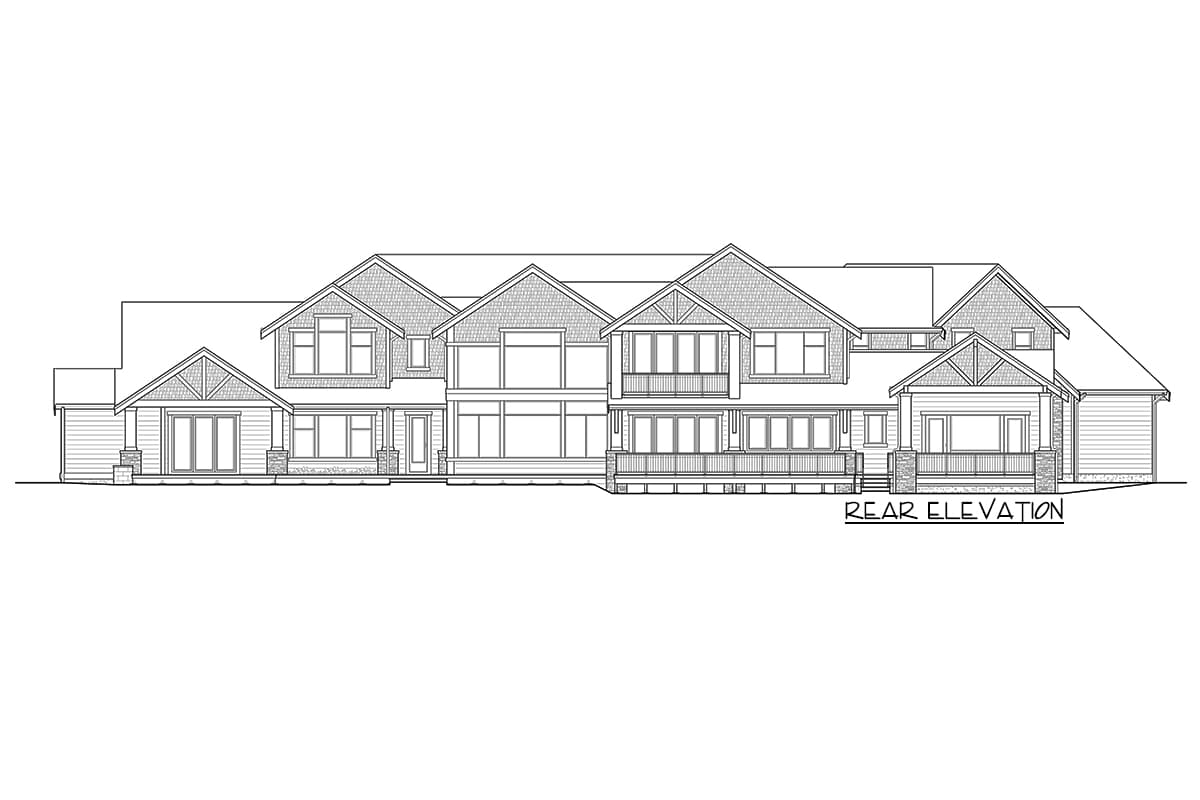 Plan 23867JD: Spacious Mountain House Plan with Indoor Outdoor Living - Image #7 - Craftsman, Mountain, Northwest