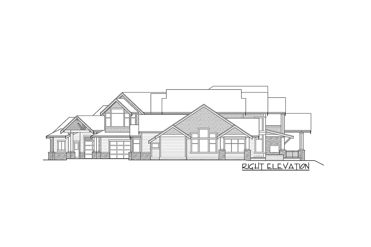 Plan 23867JD: Spacious Mountain House Plan with Indoor Outdoor Living - Image #8 - Craftsman, Mountain, Northwest