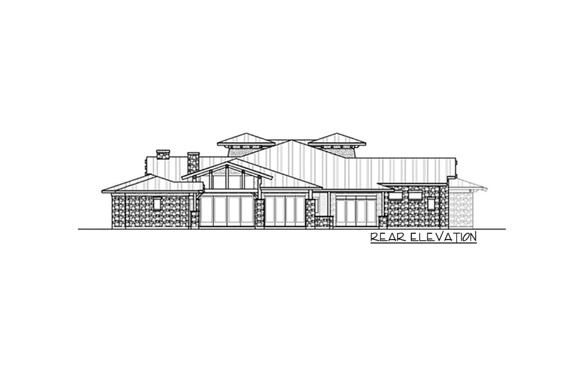Plan 36628TX: Luxury Tuscan Home Plan for One Level Living with Abundance of Amenities - Image #6 - European, Tuscan