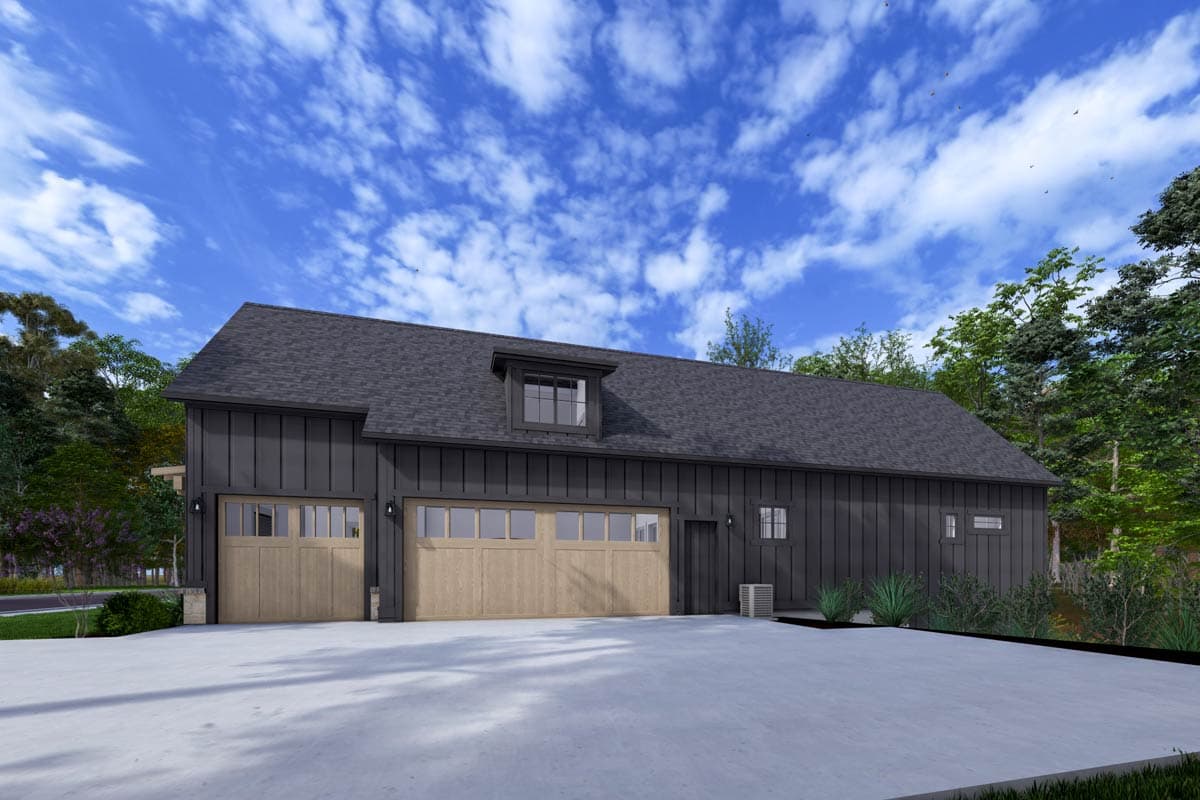 Plan 64506SC: Modern Farmhouse Plan with Bonus Room and Man Cave - 2591 Sq Ft - Image #6 - Country, Farmhouse, Modern Farmhouse, New American