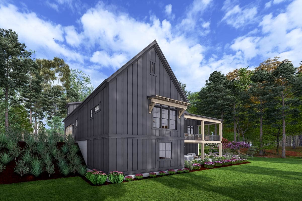 Plan 64506SC: Modern Farmhouse Plan with Bonus Room and Man Cave - 2591 Sq Ft - Image #7 - Country, Farmhouse, Modern Farmhouse, New American