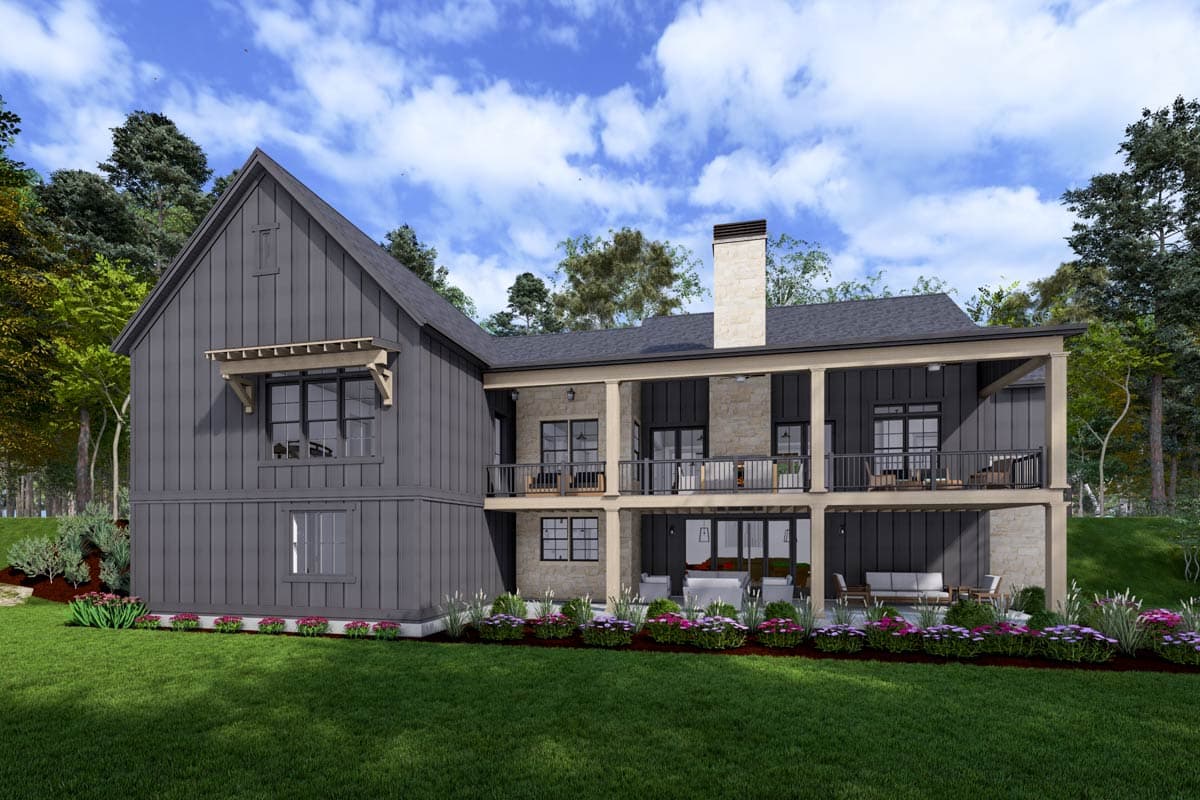 Plan 64506SC: Modern Farmhouse Plan with Bonus Room and Man Cave - 2591 Sq Ft - Image #8 - Country, Farmhouse, Modern Farmhouse, New American