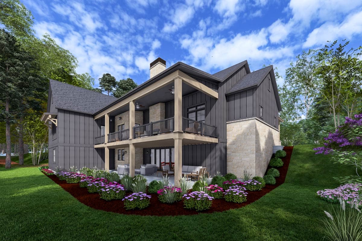 Plan 64506SC: Modern Farmhouse Plan with Bonus Room and Man Cave - 2591 Sq Ft - Image #9 - Country, Farmhouse, Modern Farmhouse, New American