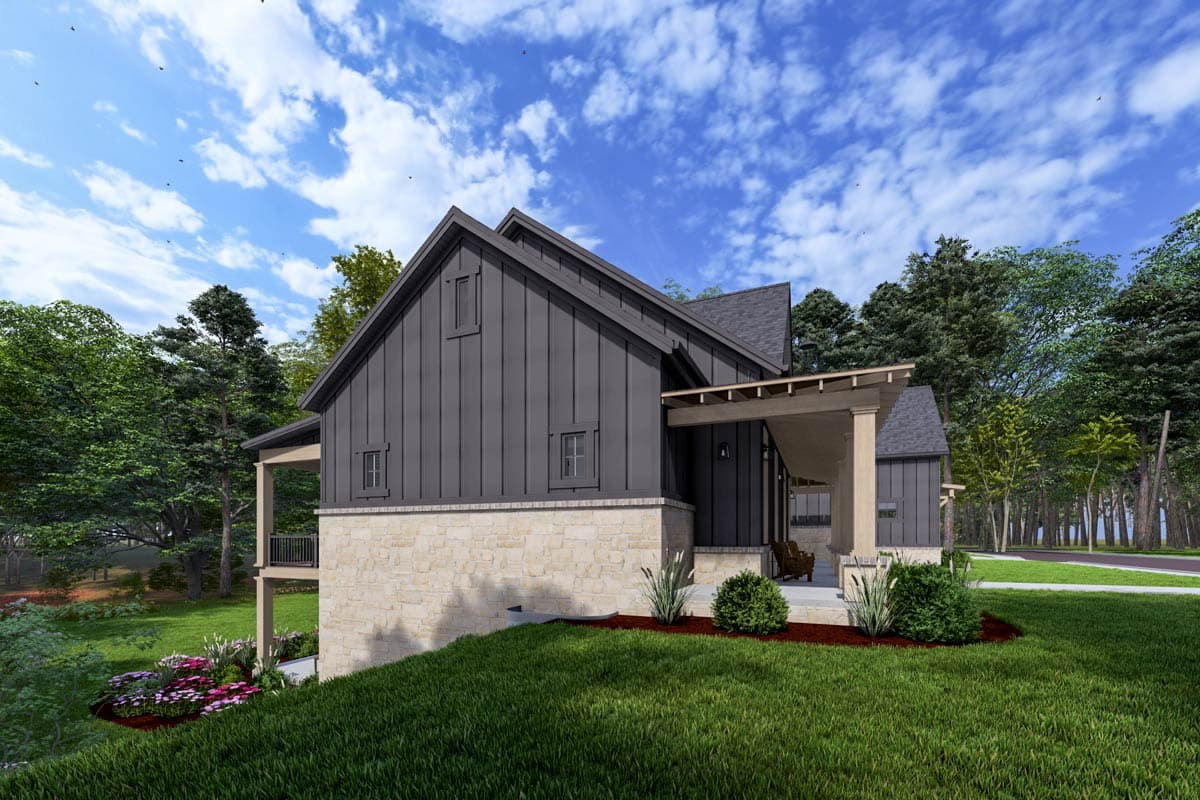 Plan 64506SC: Modern Farmhouse Plan with Bonus Room and Man Cave - 2591 Sq Ft - Image #10 - Country, Farmhouse, Modern Farmhouse, New American