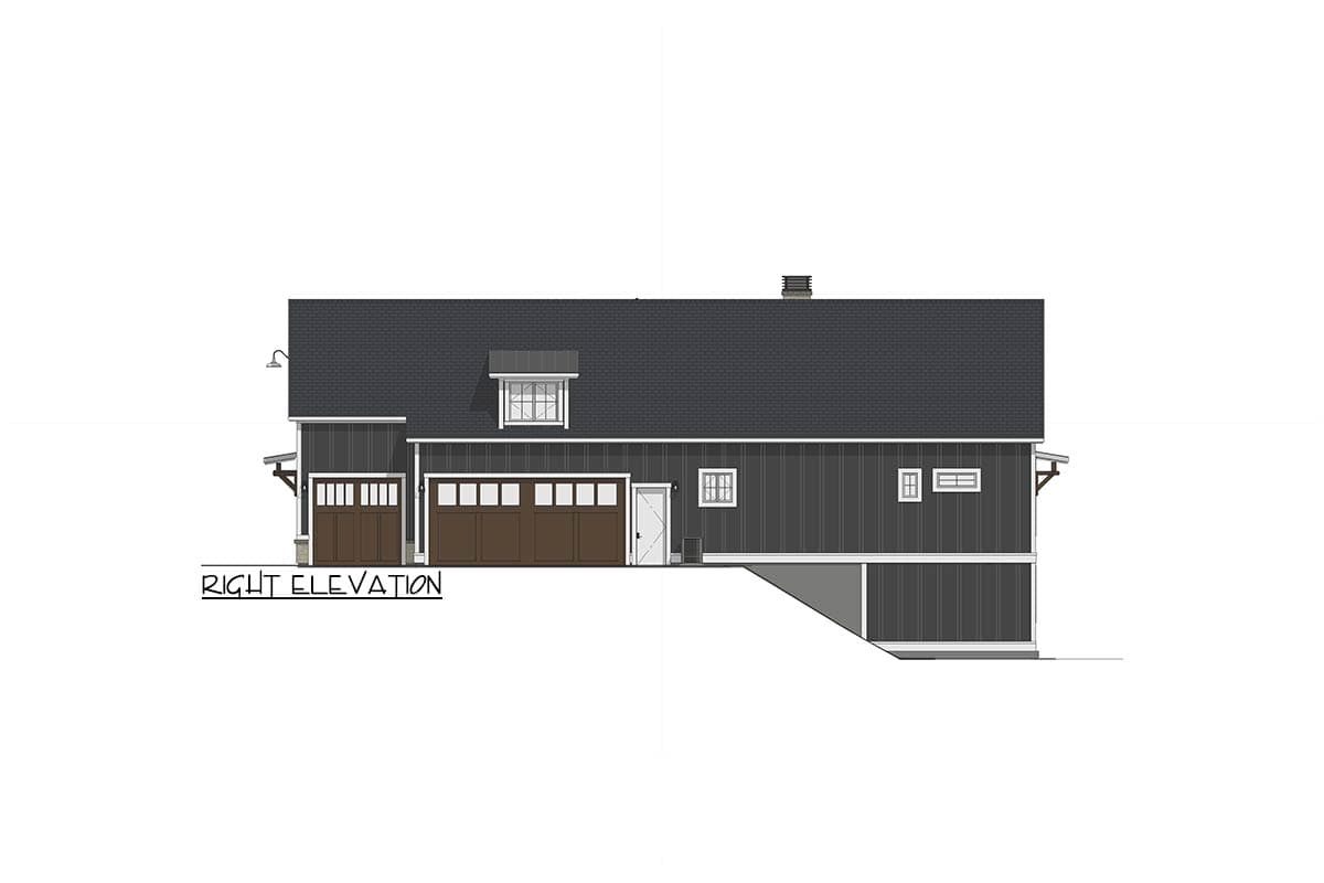 Plan 64506SC: Modern Farmhouse Plan with Bonus Room and Man Cave - 2591 Sq Ft - Image #16 - Country, Farmhouse, Modern Farmhouse, New American