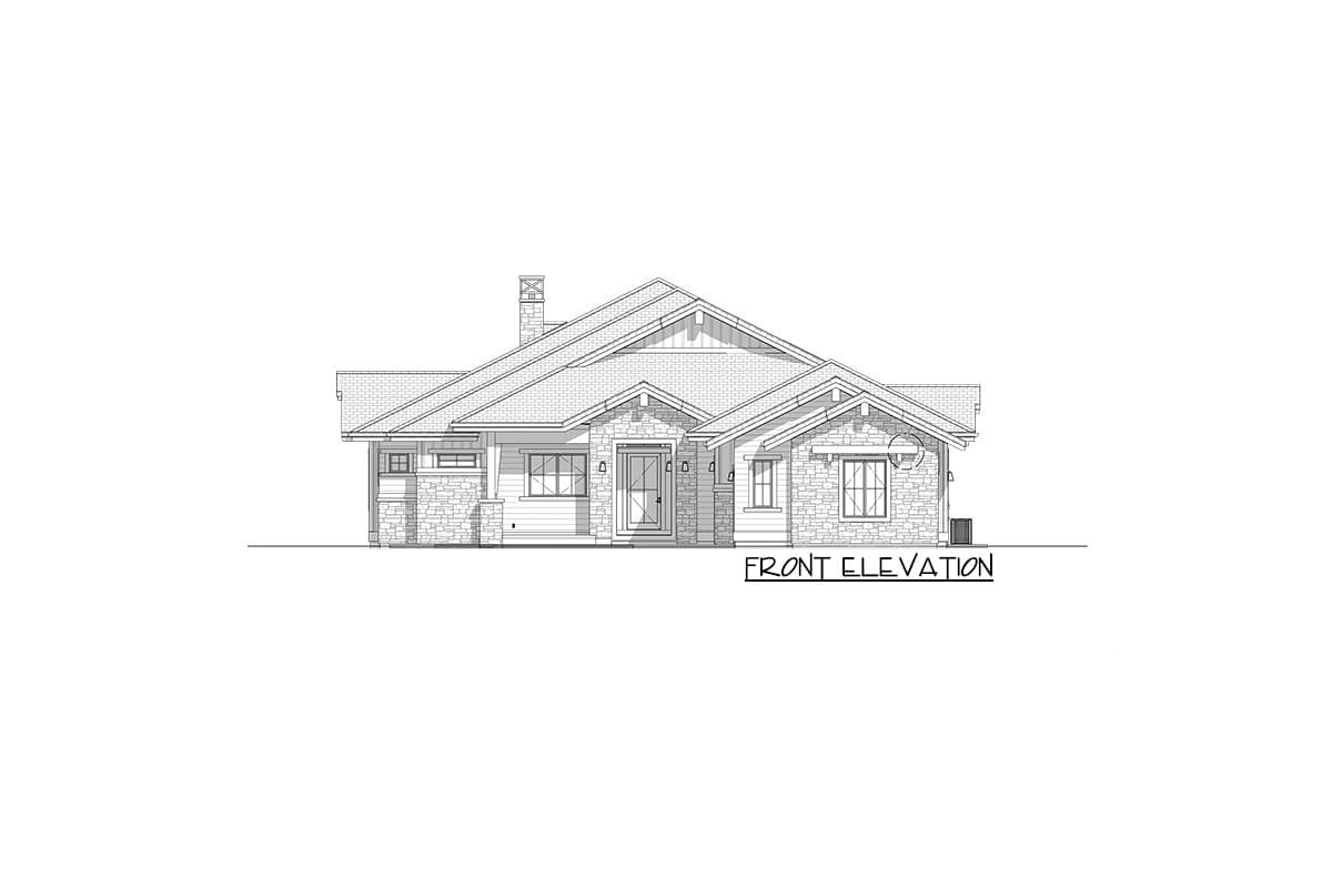 Plan 64508SC: Exclusive Mountain Craftsman Plan with Indoor Outdoor Living - Image #7 - Craftsman, Mountain, New American, Northwest, Ranch