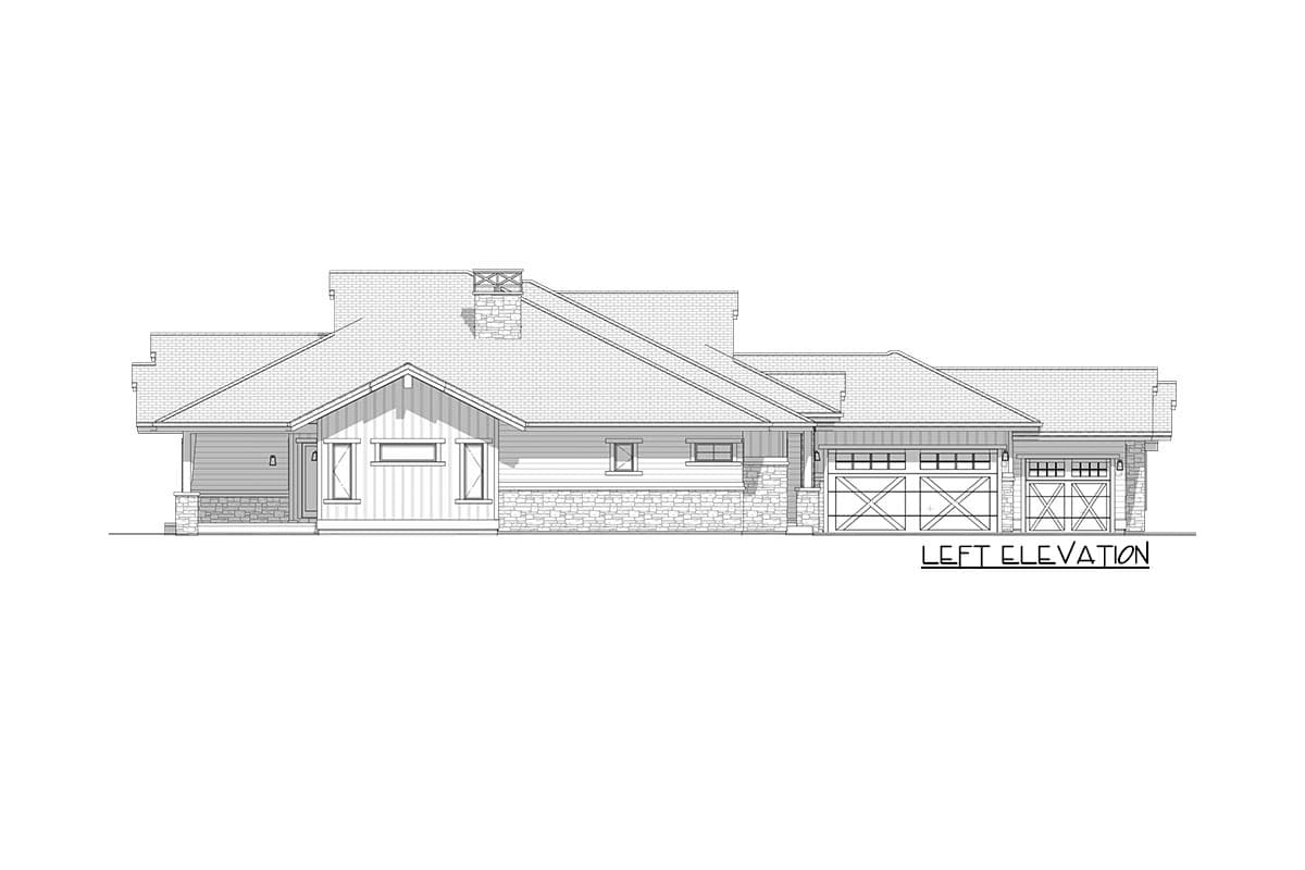 Plan 64508SC: Exclusive Mountain Craftsman Plan with Indoor Outdoor Living - Image #8 - Craftsman, Mountain, New American, Northwest, Ranch