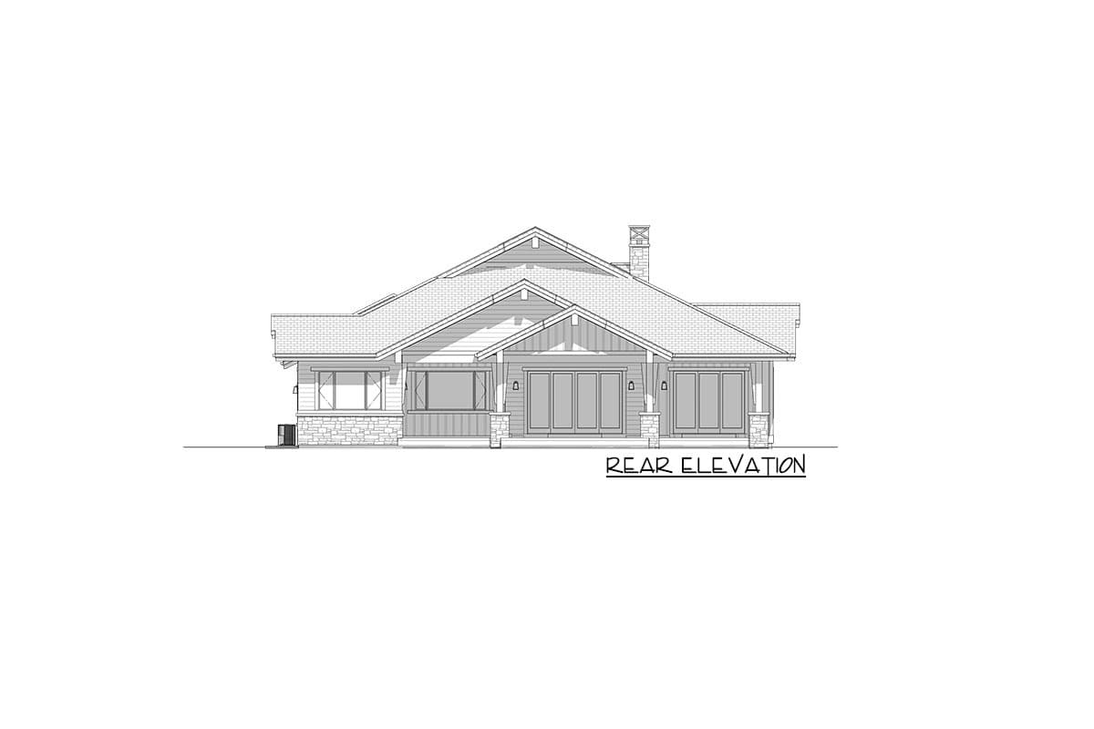 Plan 64508SC: Exclusive Mountain Craftsman Plan with Indoor Outdoor Living - Image #9 - Craftsman, Mountain, New American, Northwest, Ranch