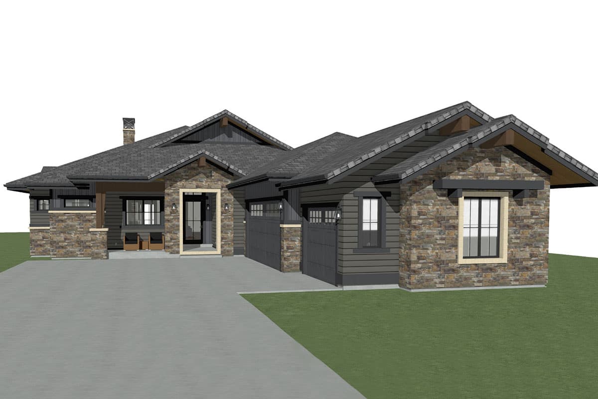 Plan 64508SC: Exclusive Mountain Craftsman Plan with Indoor Outdoor Living - Image #5 - Craftsman, Mountain, New American, Northwest, Ranch
