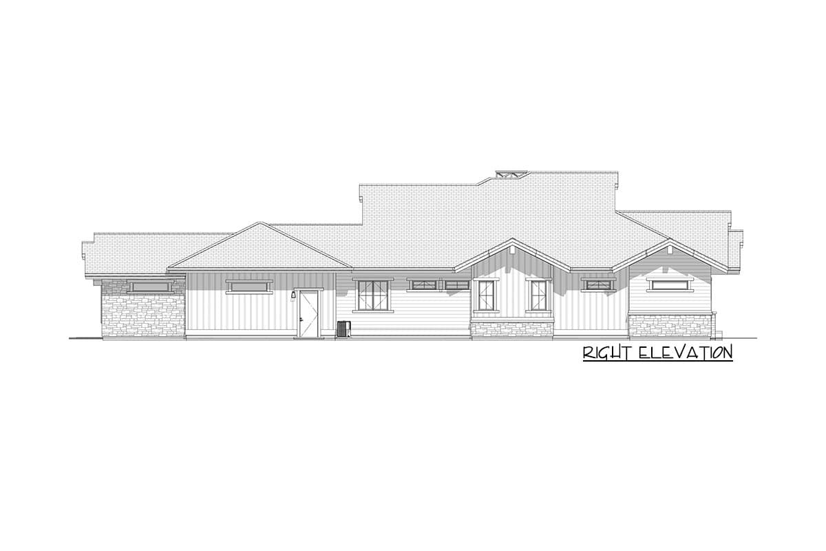 Plan 64508SC: Exclusive Mountain Craftsman Plan with Indoor Outdoor Living - Image #10 - Craftsman, Mountain, New American, Northwest, Ranch