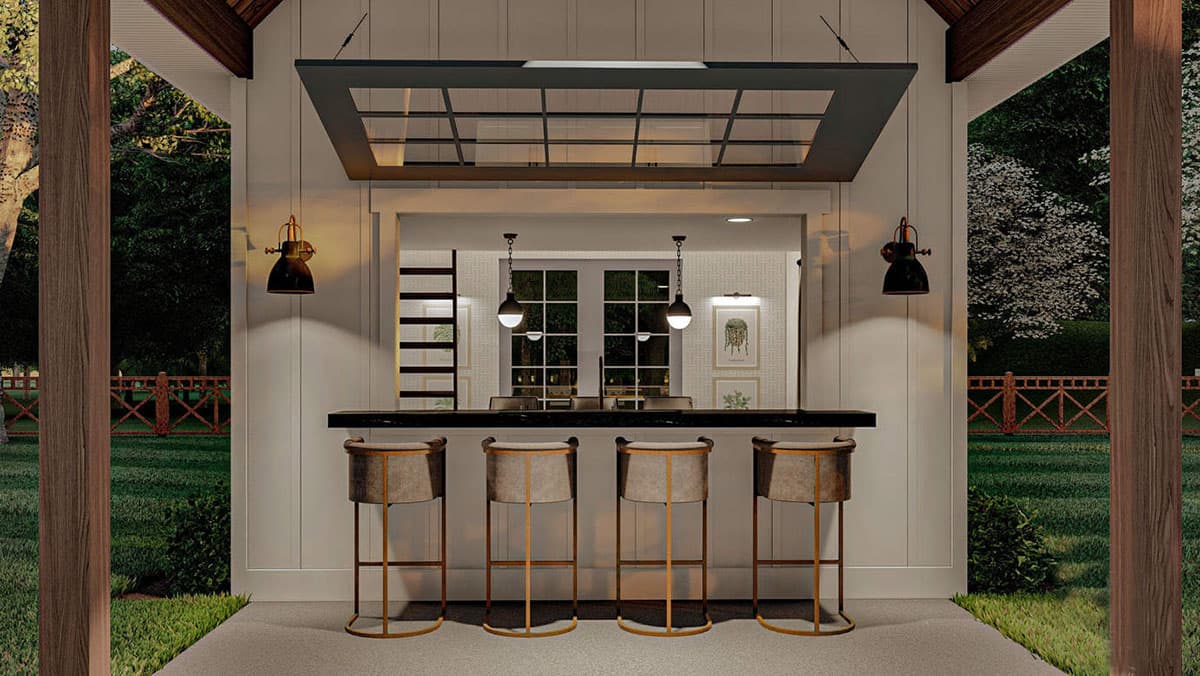 Plan 62925DJ: Modern Farmhouse Backyard Office Plan with Loft - Image #5 - Modern Farmhouse