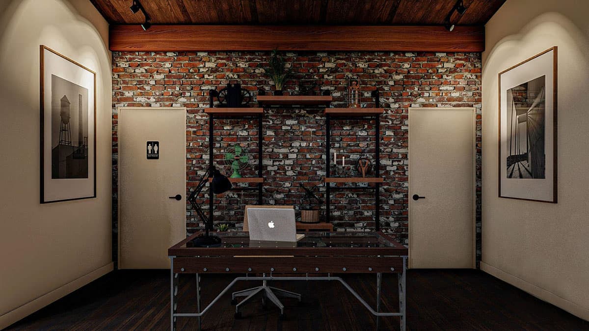 Plan 62926DJ: Flexible Modern Backyard Office - Play - Storage Plan - 384 Sq Ft - Image #4 - Mid Century Modern, Modern