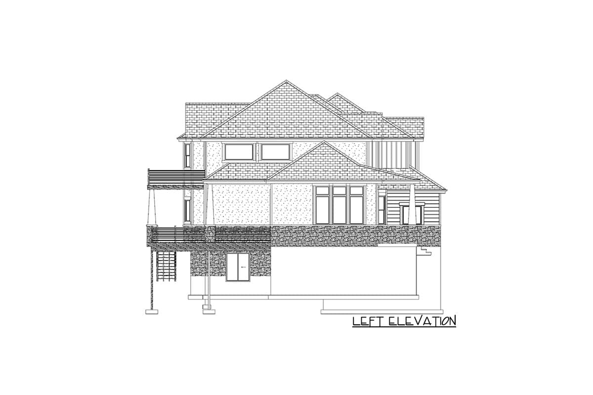 Plan 61366UT: New American Craftsman Home Plan with Hobby Room and Home Office - Image #34 - Craftsman, Mountain, New American, Traditional, Vacation
