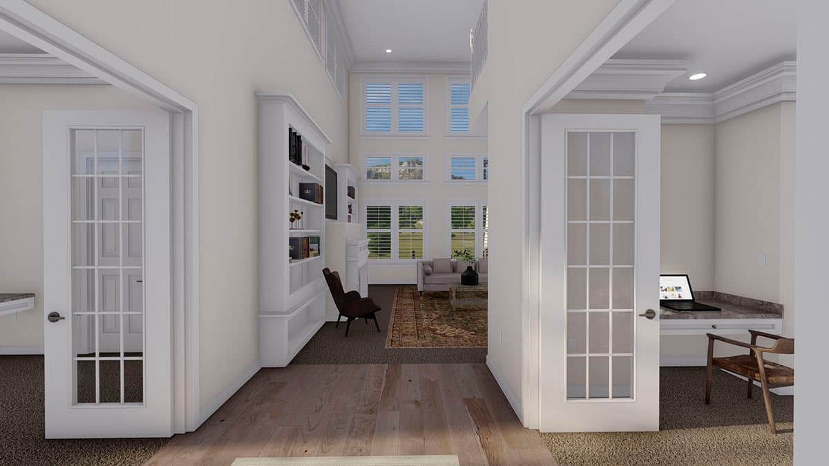 Plan 61366UT: New American Craftsman Home Plan with Hobby Room and Home Office - Image #11 - Craftsman, Mountain, New American, Traditional, Vacation