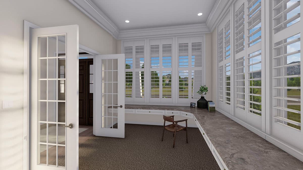 Plan 61366UT: New American Craftsman Home Plan with Hobby Room and Home Office - Image #14 - Craftsman, Mountain, New American, Traditional, Vacation