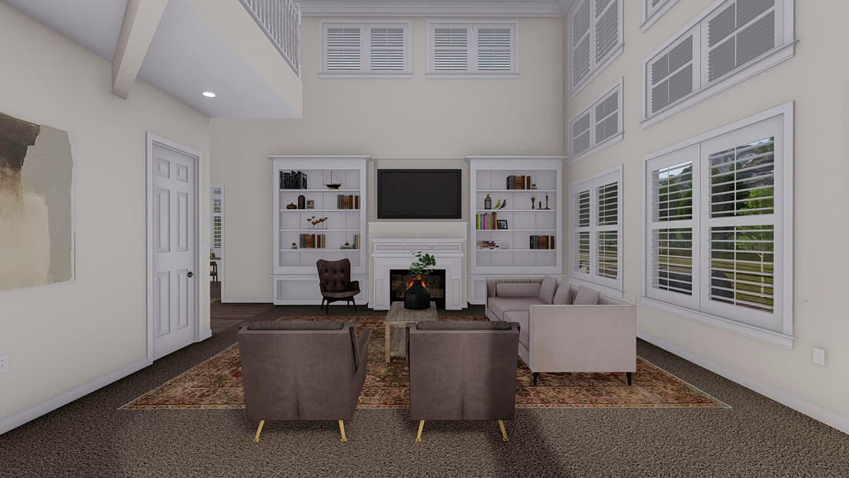 Plan 61366UT: New American Craftsman Home Plan with Hobby Room and Home Office - Image #17 - Craftsman, Mountain, New American, Traditional, Vacation