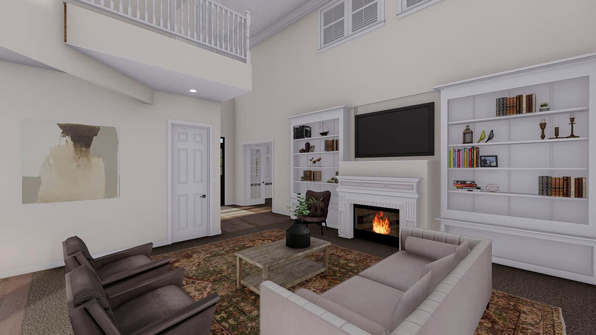 Plan 61366UT: New American Craftsman Home Plan with Hobby Room and Home Office - Image #18 - Craftsman, Mountain, New American, Traditional, Vacation