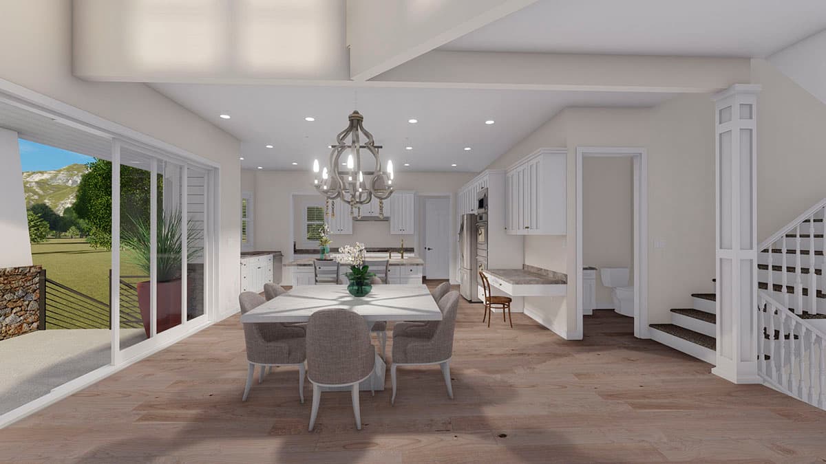 Plan 61366UT: New American Craftsman Home Plan with Hobby Room and Home Office - Image #20 - Craftsman, Mountain, New American, Traditional, Vacation