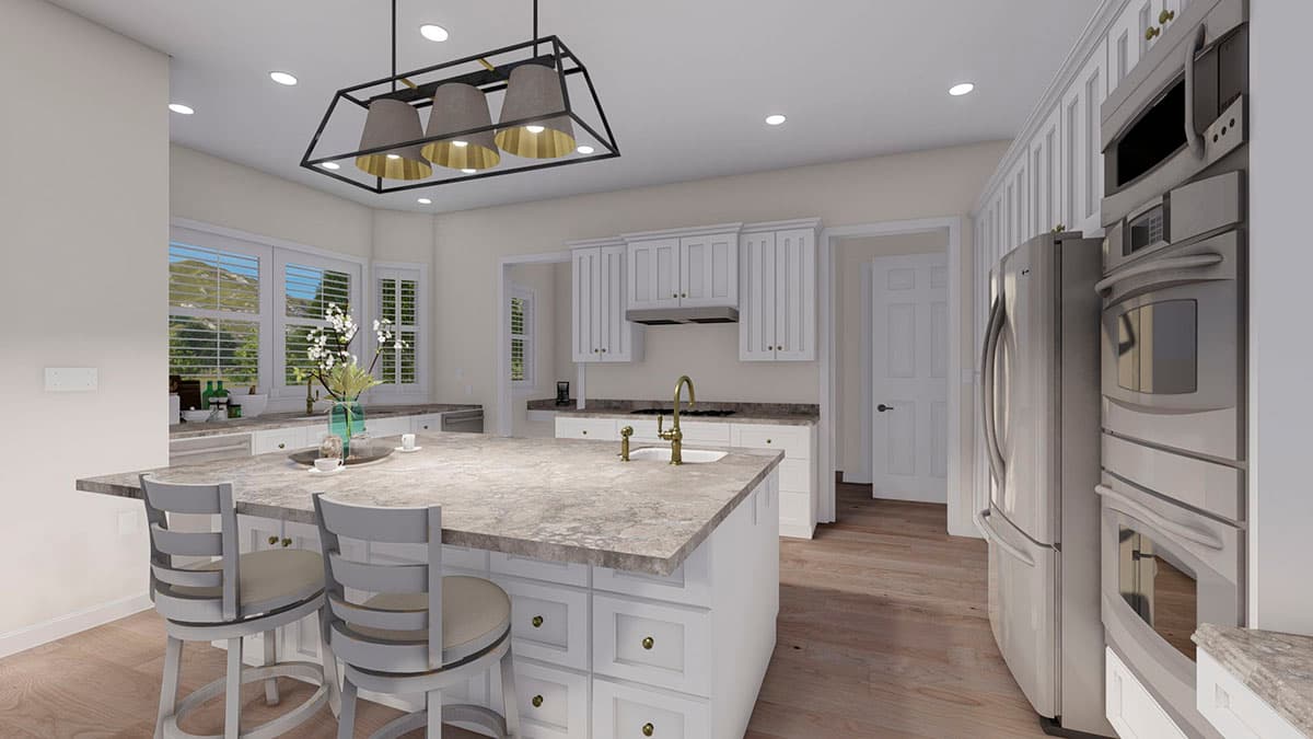 Plan 61366UT: New American Craftsman Home Plan with Hobby Room and Home Office - Image #22 - Craftsman, Mountain, New American, Traditional, Vacation