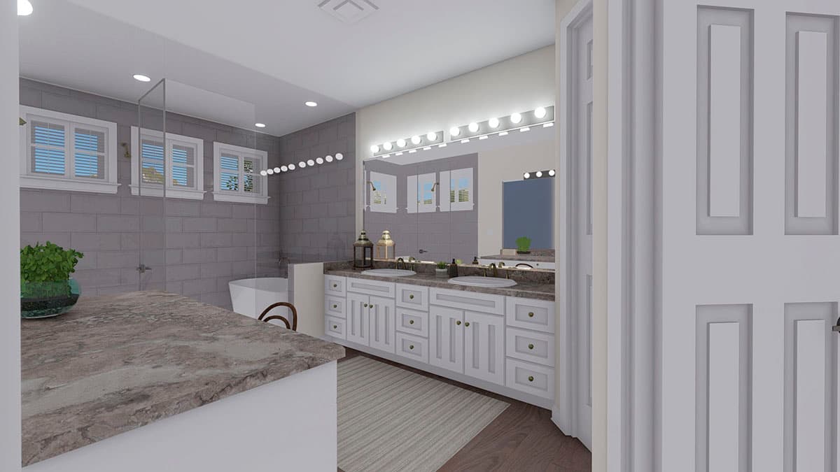 Plan 61366UT: New American Craftsman Home Plan with Hobby Room and Home Office - Image #30 - Craftsman, Mountain, New American, Traditional, Vacation