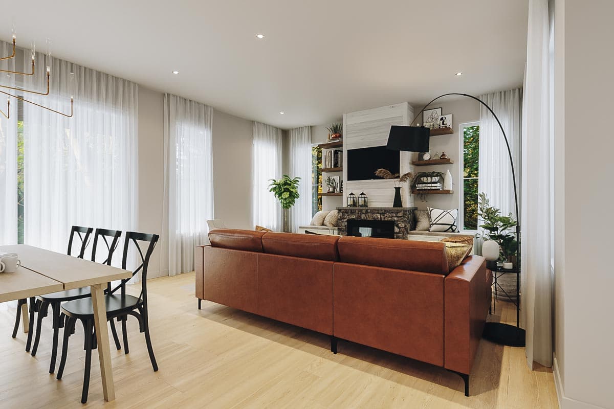 Plan 22585DR: Two-Story Modern Farmhouse Plan with Home Office and Laundry Chute - Image #8 - Country, Craftsman, Farmhouse, Modern Farmhouse, New American