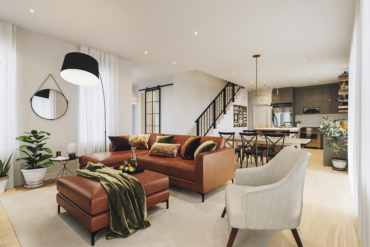 Plan 22585DR: Two-Story Modern Farmhouse Plan with Home Office and Laundry Chute - Image #9 - Country, Craftsman, Farmhouse, Modern Farmhouse, New American