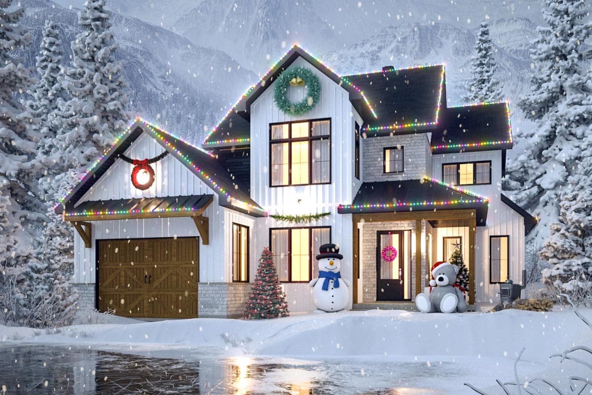 Plan 22585DR: Two-Story Modern Farmhouse Plan with Home Office and Laundry Chute - Image #12 - Country, Craftsman, Farmhouse, Modern Farmhouse, New American