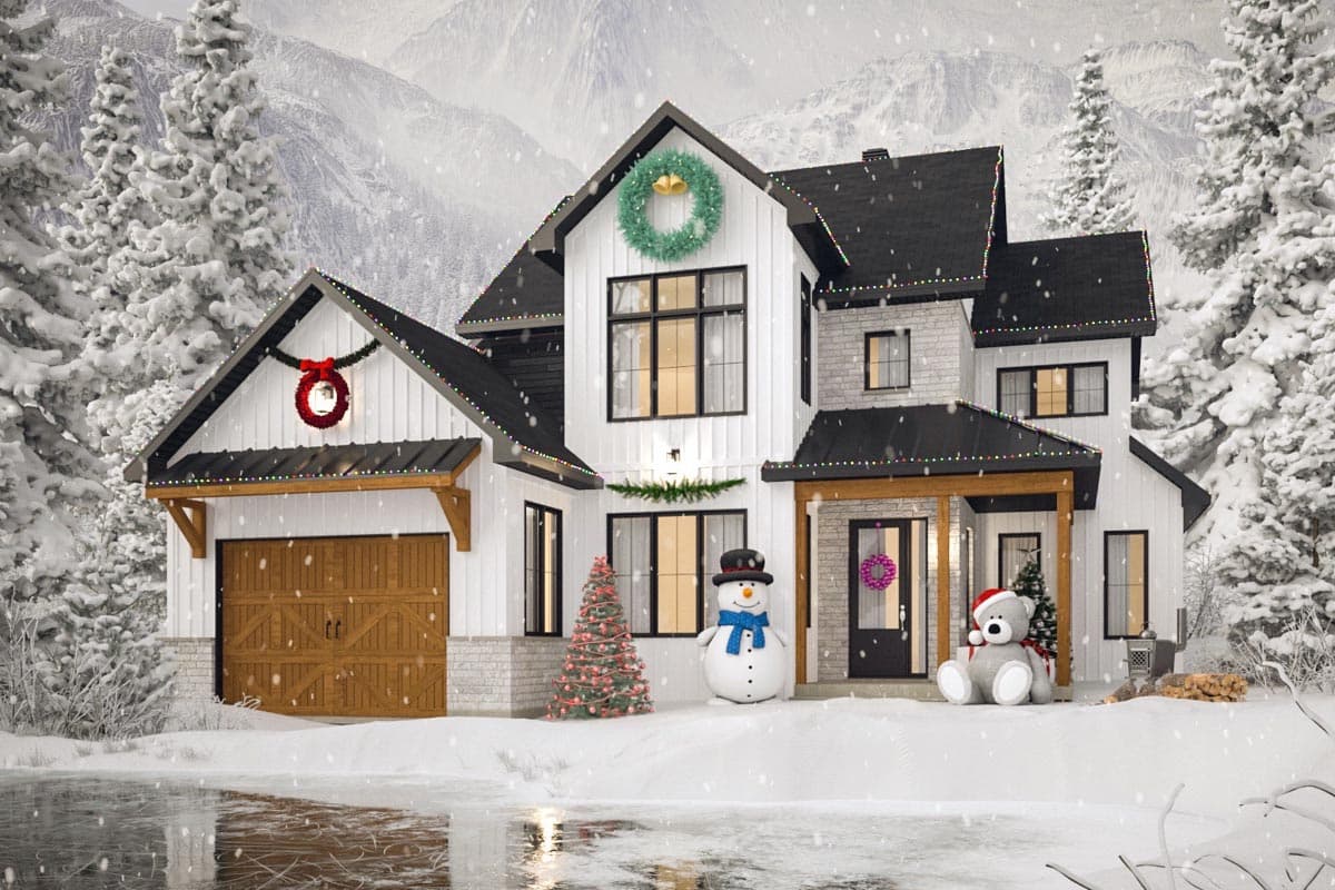 Plan 22585DR: Two-Story Modern Farmhouse Plan with Home Office and Laundry Chute - Image #11 - Country, Craftsman, Farmhouse, Modern Farmhouse, New American