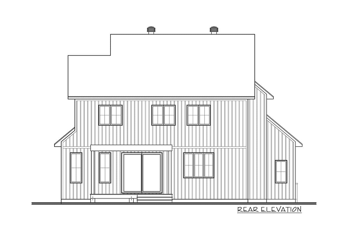 Plan 22585DR: Two-Story Modern Farmhouse Plan with Home Office and Laundry Chute - Image #10 - Country, Craftsman, Farmhouse, Modern Farmhouse, New American
