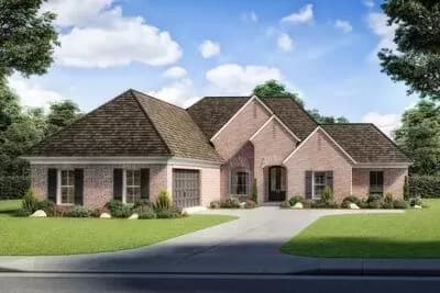 4-Bedroom Acadian House Plan with Optional Bonus Room over Garage - 2159 Sq Ft