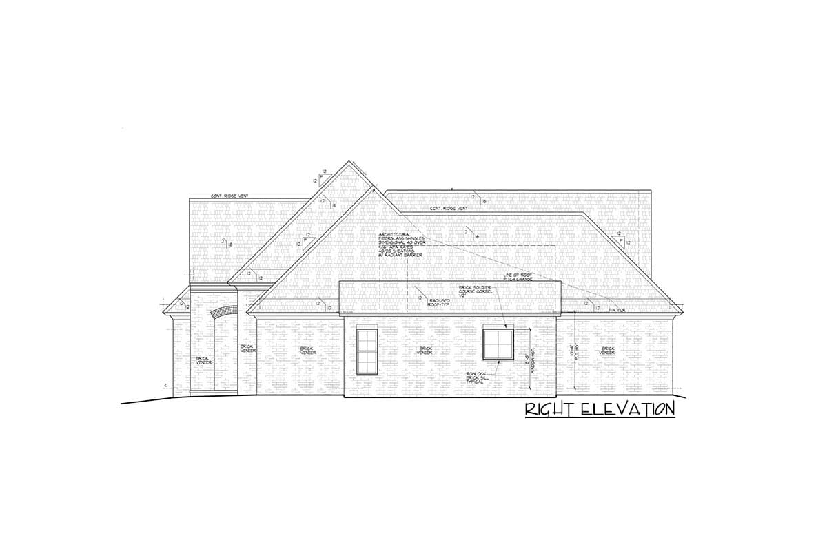 Plan 510169WDY: Exclusive 4-Bed Home Plan with Keeping Room - Image #7 - Acadian, European, French Country, Louisiana-Style, Southern
