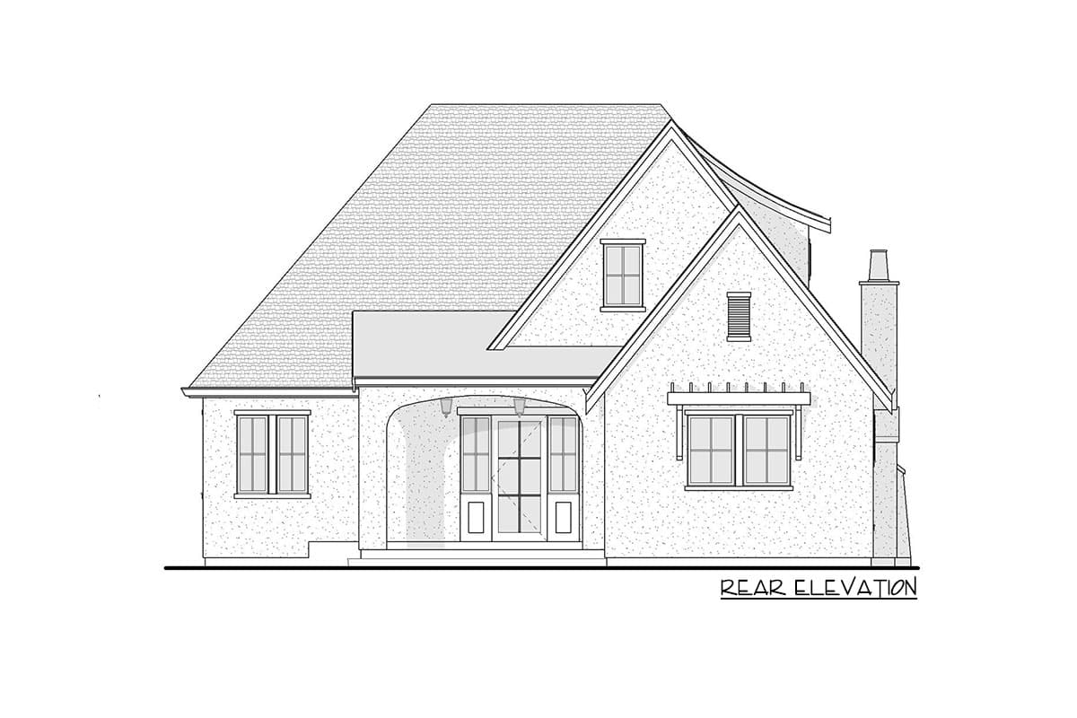 Plan 270036AF: Two-Story European Home Plan with Main-level Master Bedroom - 1879 Sq Ft - Image #8 - European, French Country, Traditional