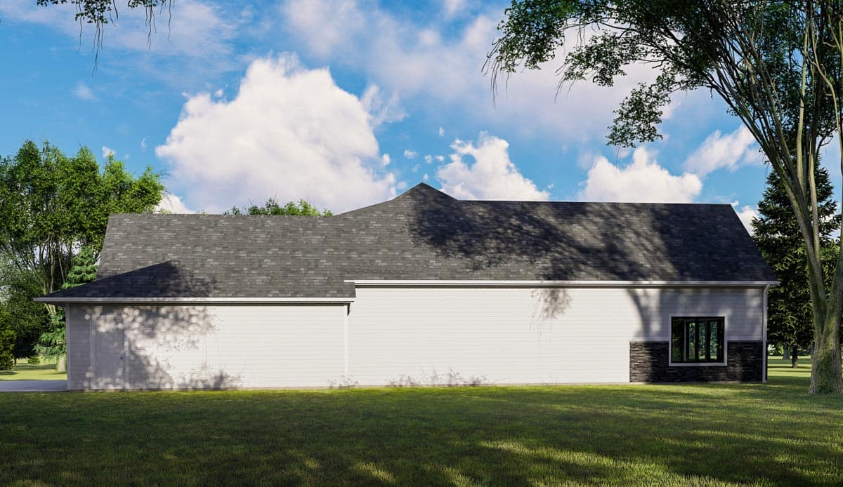 Plan 135000GRA: Craftsman Ranch House Plan with Large Game Room - Image #4 - Craftsman, New American, Ranch