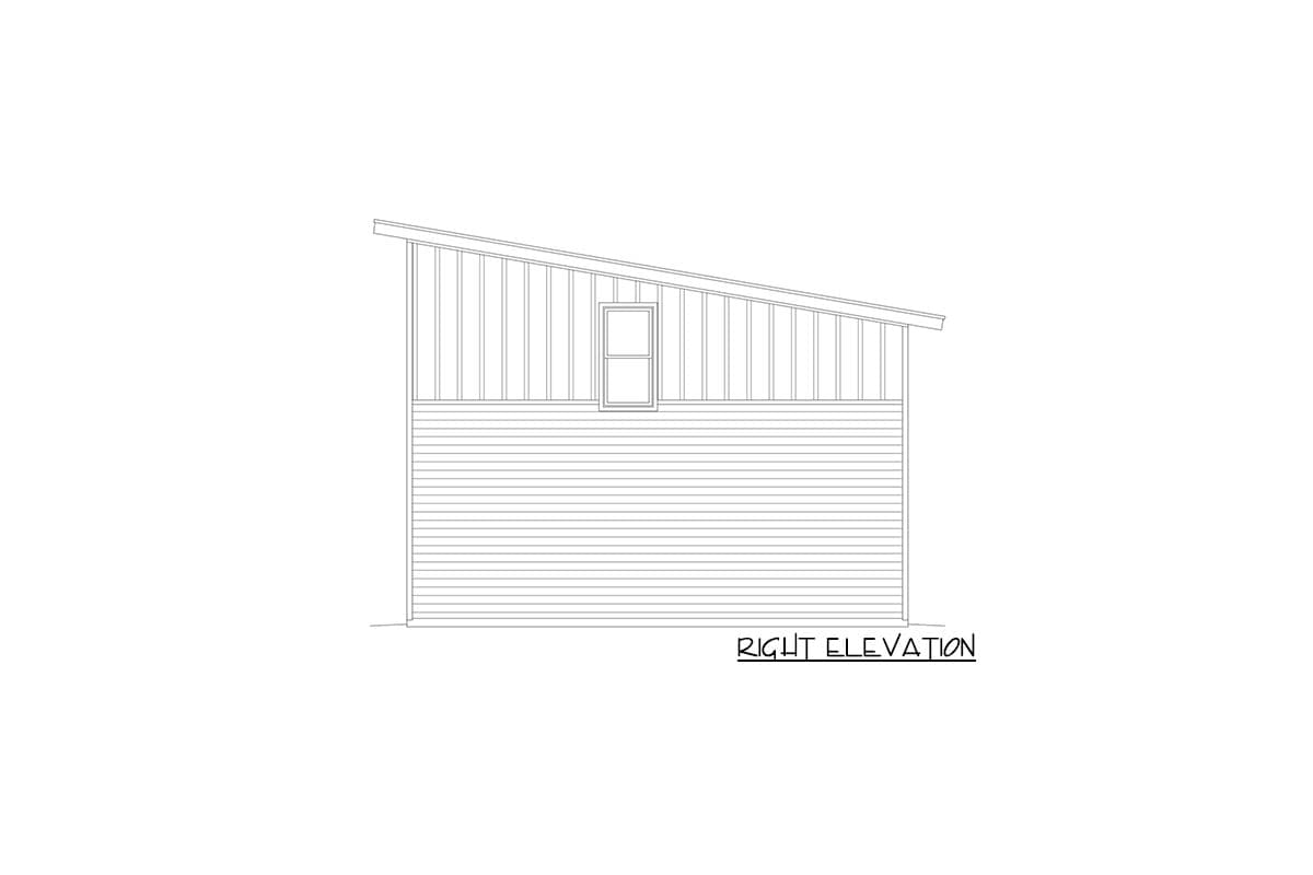 Plan 68688VR: 4-car Garage Apartment with RV Parking - Image #5 - Carriage, Contemporary, Rustic